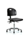 Polyurethane Desk Height Lab Chair with Chrome Glides - PDHCH-CR-T0-A0-RG-BLK -Laboratory Chairs - Stellar Scientific Polyurethane Desk Height Lab Chair with Chrome Glides - PDHCH-CR-T0-A0-RG-BLK -Laboratory Chairs - Stellar Scientific