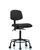 Vinyl Bench Lab Chair with Black Tube Base And Black Casters- VMBCH-RT-T0-A0-RC-8540 - Laboratory Chairs - Stellar Scientific