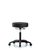 Black Vinyl Lab Stool with No Foot Ring and Black Nylon Casters - VMBSO-RG-NF-RC-8540 - Laboratory Chairs - Stellar Scientific