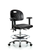 Black Polyurethane Lab Bench Chair with Adjustable Arms Chrome Foot Ring and Chrome Casters - HPMBCH-CR-T0-A1-CF-CC-BLK - Laboratory Chairs - Stellar Scientific Black Polyurethane Lab Bench Chair with Adjustable Arms Chrome Foot Ring and Chrome Casters - HPMBCH-CR-T0-A1-CF-CC-BLK - Laboratory Chairs - Stellar Scientific