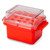 Red Polycarbonate 12 Place Microtube Chiller For 0C Cooling of Microtubes - 454001 - Lab Supplies - Stellar Scientific