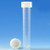 10mL skirted based polypropylene transport tube with leak proof white screw cap 6102. Tubes have graduation lines for measuring volume and a conical center - Lab Supplies - Stellar Scientific