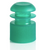 16mm Green 116152G Polyethylene Flange Plug Caps For Sealing Plastic and Glass 16mm Tubes - Lab Supplies - Stellar Scientific
