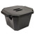 Black  Polyurethane Foam Laboratory Ice Bucket with Lid- 455015K- Lab Supplies - Stellar Scientific