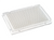 REEBO Rigid Frame 384 Well Low Profile Full Skirted hard shell PCR Plate With Clear Wells,  A24/P24 Corner Cut, RNase and DNase Free