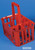 HDPE Laboratory Bottle Carrying Basket With Handle - Holds Up to 6 Bottles - Lab Supplies - Stellar Scientific
