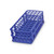 Fold and Snap Polypropylene Tube Rack With 60 Wells, For 5-15mL Tubes, Blue