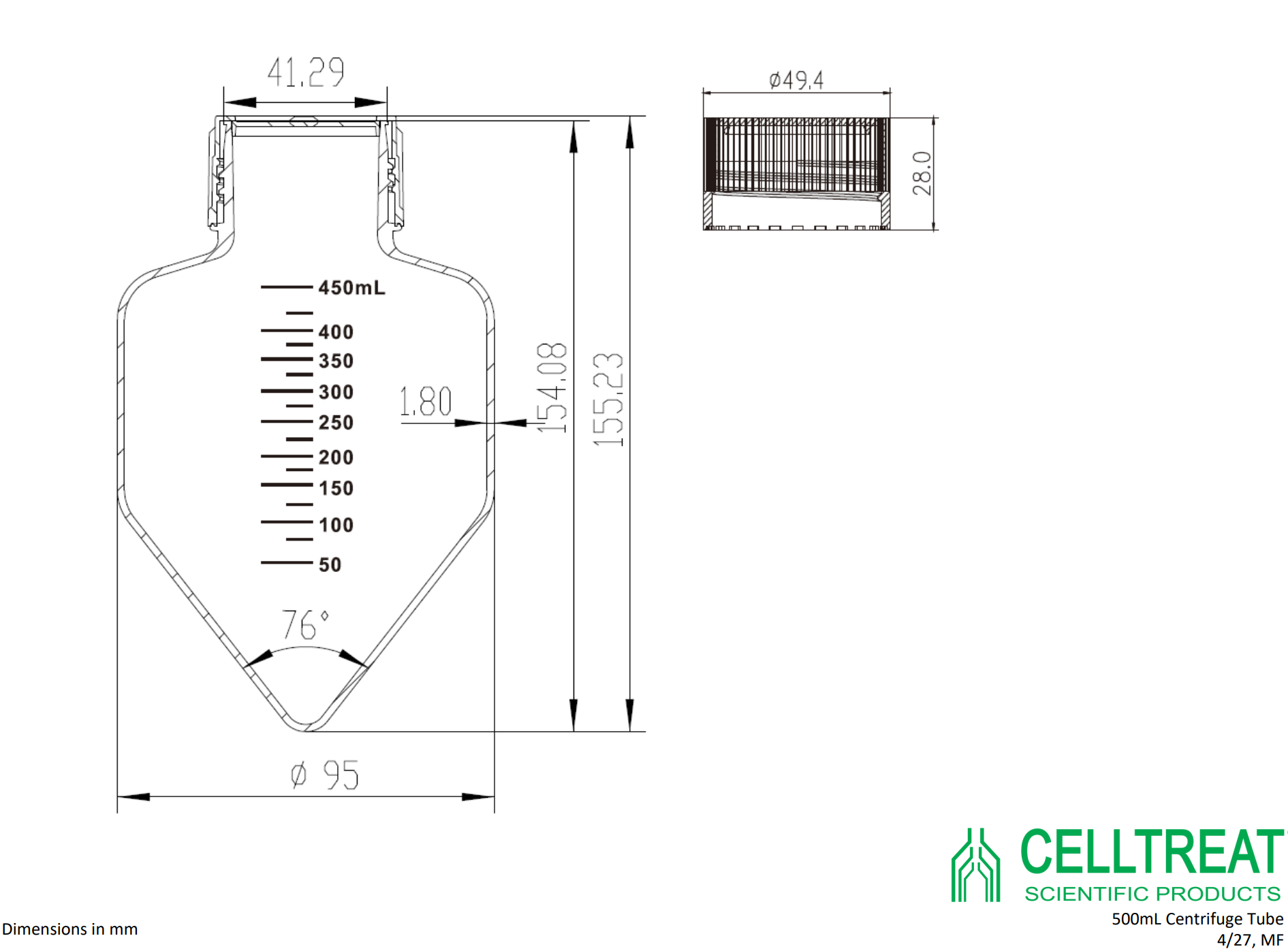 technical-drawing-for-celltreat-229463-500ml-sterile-conical-centrifuge-tube-for-large-volume-centrifugation-lab-supplies-stellar-scientific.png