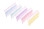 Stellar Scientific See-More™ 0.2mL 8-Strip PCR Tubes w/Attached Individual Flat Caps, Assorted Colors include: blue, green, red, yellow and purple