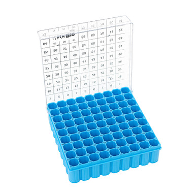 SP Bel-Art 81-Place Plastic Freezer Storage Boxes; Blue (Pack of 5)  (F18852-0012): Science Lab Tube Racks: : Industrial & Scientific