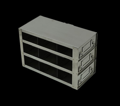 Stainless Steel Laboratory Freezer Drawer Rack for Holding 96 Well and ...