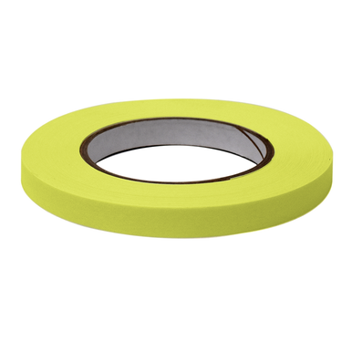 Half-Inch Wide Laboratory Labeling Tape, 500 Per Roll, Chartreuse, 6 Rolls  Per Box