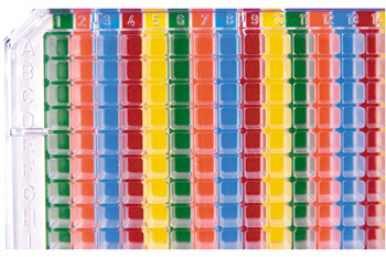 Library 384 Well Multi-Colored 384 Well Orienter, Vertical Orientation, 2/PK