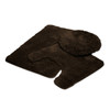 Mary 3 Piece Soft Plush Microfiber Rug Set, Bath Mat, Contour Rug, Lid Cover