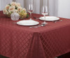 Kashi Home Harriet Jacquard Tablecloth 52x70, 60x84, 60x102, 70 Round