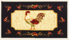 Kitchen Rug, Area Rug, Mat, Carpet, Non-Skid Latex Back (18x30 Rectangle, Rooster)