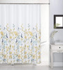 Beautiful Design 13 Piece Bathroom Decor Canvas Shower Curtain, Roller Hooks Set