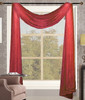 Lisa Sheer Window Scarf Sheer Voile Swags Drapes Light Filtering Solid Color