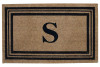 Monogram Printed Coir Mat Doormat Welcome Mat Indoor Outdoor Rug, 18"x28"