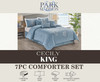 CECILY 7 PIECE EMBROIDERED COMFORTER SET