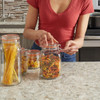 4 Piece Glass Canister Set Clear