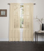 Lisa Sheer Voile Window Curtain Panel Gold