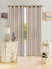 Sheer Voile Window Curtain Panel With Metal Grommets, Solid Color, Leah, 55" X 84" - 1 Panel