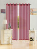 Sheer Voile Window Curtain Panel With Metal Grommets, Solid Color, Leah, 55" X 84" - 1 Panel