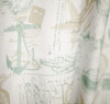 Fabric Canvas Shower Curtain, 70"x70", Jamie, Fun Nautical Design