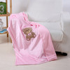 Noble House Embroidery Baby Blanket, 30"x40", Soft Plush Cozy Adorable Design 