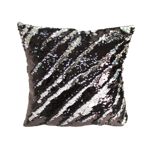 Decorative Sequin Throw Pillow 17x17 Inch Comfortable Fill For