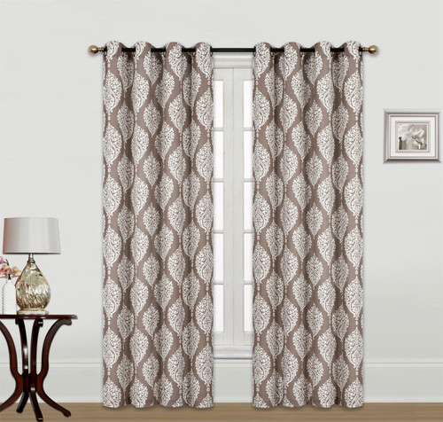 Kashi Home Scarlett 54x84 Inch Window Curtain With Grommets Weave