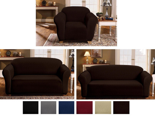 Milan Furniture Jacquard Slipcover Fitted Protector Cover, Sofa Loveseat Chair