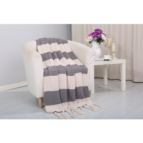 Vintage Knitted Throw Couch Cover Sofa Blanket, 50x60