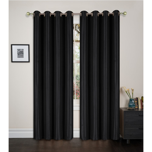Blackout Window Curtain Panel with Grommets, Maddie Single Panel, 54"x84" 
