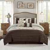 LUNA 7 PIECE EMBROIDERED COMFORTER SET