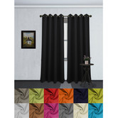 Solid Color Grommet Blackout Room Curtain Panel, Soft Thermal Insulated Room Darkening Window Drape, 54 x 84 Inch, Tessa Single Panel