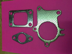T3 TURBO GARRETT IHI T3/T4 HOLSET TURBOCHARGER GASKET 5 BOLT DOWNPIPE COMBO KIT