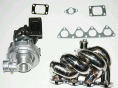 HONDA B-SERIES STAINLESS T3/T4 FULL RACE STYLE TURBO KIT B16 B18  B16A2