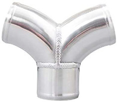 XS-POWER aluminum dual 3 inch to single 3 inch Y pipe