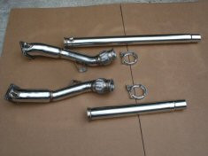 AUDI S4 B5 2.7L V6 TURBO BRAIDED FULL 3 inch FLEX DOWNPIPES VERSION 3 BRAIDED FLEX 1997-2004 6 SPEED
