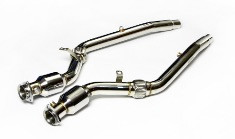 B6 B7 2007 2008 AUDI S4 HIGH FLOW 200 CELL CATTED 2PC DOWNPIPES 6 SPEED