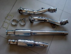 AUDI S4 B5 2.7L V6 TURBO DOWNPIPES RESONATED 97-02