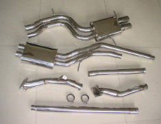 XS-POWER SSAC B5 S4 3 INCH Downpipes & Dual 2.5 Exhaust 2.7L
