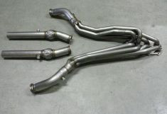 XS-POWER Audi B6 B7 S4 4.2L V8 Long Tube Headers and Downpipes manufactured from premium 304 stainless steel tubing with massive 12mm thick 321 stainless steel flanges. Designed to improve exhaust flow, reduce restriction, increase throttle response, and deliver aggressive V8 performance for Audi S4 applications.