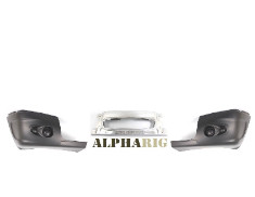 3 PIECES KIT CHROME CENTER, LEFT & RIGHT BUMPER END FREIGHTLINER CENTURY 03-08