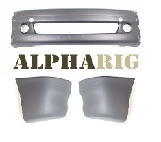 Complete Front bumper Kit 2002 - 2012 Columbia Center 3 pcs Freightliner