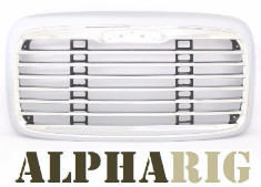 FREIGHTLINER COLUMBIA 2002-2011 GRILLE (OE), w/oBUGSCREEN, CHROME/BLACK