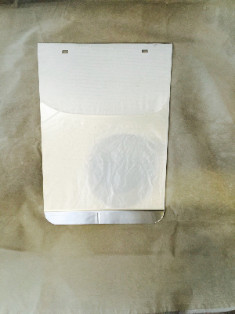 mud flap anti sail plates(2) plain stainless steel for Peterbilt Kenworth Volvo