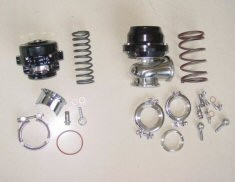 50mm Blow Off Valve + 44mm Turbo Wastegate Combo Set Wastegate 44mm V-Band Black